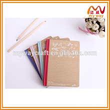 Color border hardcover notebook, kraft notebook,2015 new products